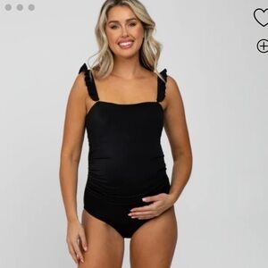 Pinkblush Maternity Black Swimsuit